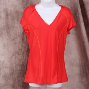 Athleta Dark Orange Short Sleeve Top